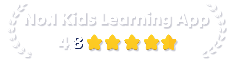 No.1 Kids Learning App — 4.8 stars